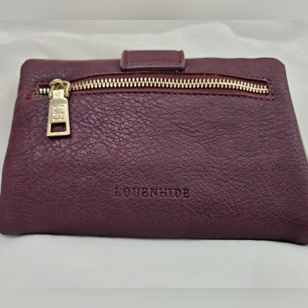 LOUENHIDE Vegan Leather Wallet | Purple  Soft Like New